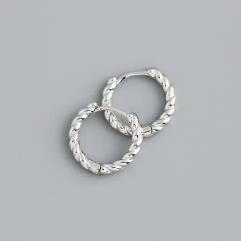 Simple Button Pattern Twist Female Earrings Temperament Earring