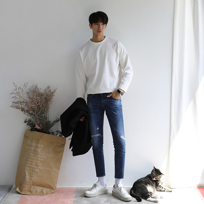 Casual Tide Brand Long-Sleeved Pullover Bottoming Shirt All-Match