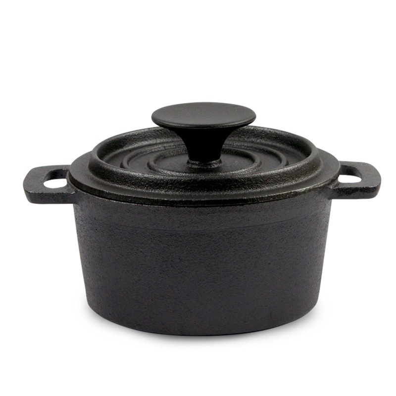 Title 1, Cast Iron Uncoated Mini Milk Pot Baby Food Pot