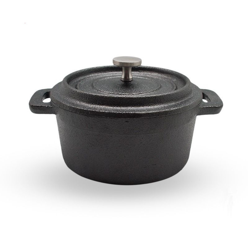 Title 4, Cast Iron Uncoated Mini Milk Pot Baby Food Pot