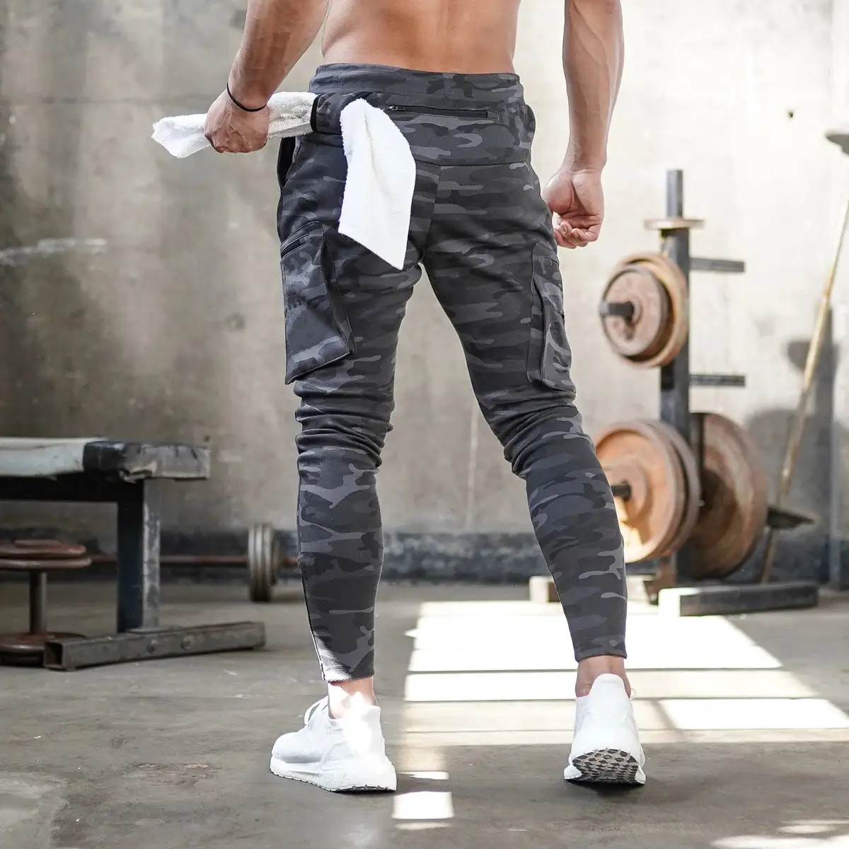 Sports Fitness Overalls Men's Camouflage Pants