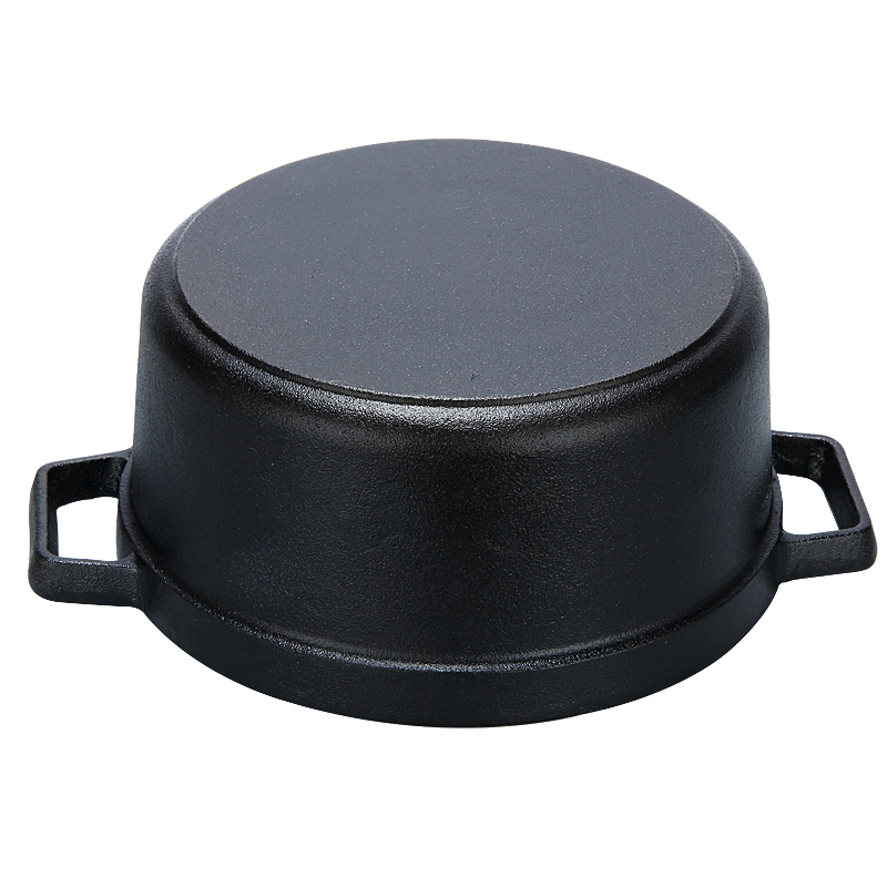 Old-Fashioned Binaural Stew Pot Deepened and Thickened 30CM Traditional Cast Iron Pot
