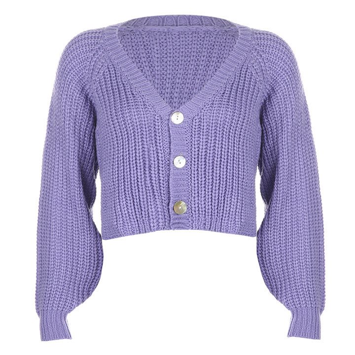 New Fashion Casual Ladies Warm Cotton Cardigan