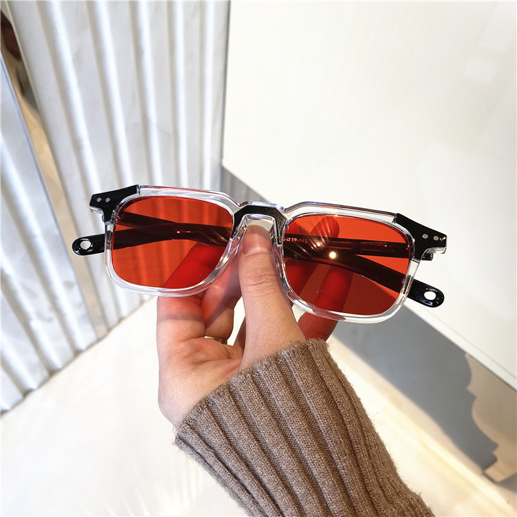 Title 8, Korean Style New Fashion Square Net Red Sunglasses