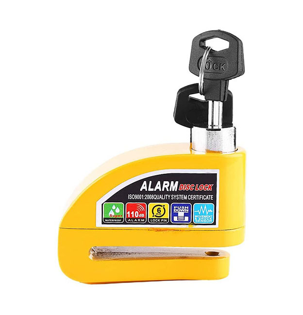 Alarm Disc Lock Anti-Theft Alarm Disc Brake Lock Aluminum Alloy Lock — foto 4