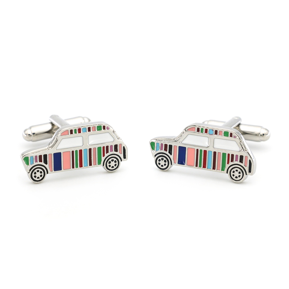 Striped Car Cufflink Button, picture 3 of 4