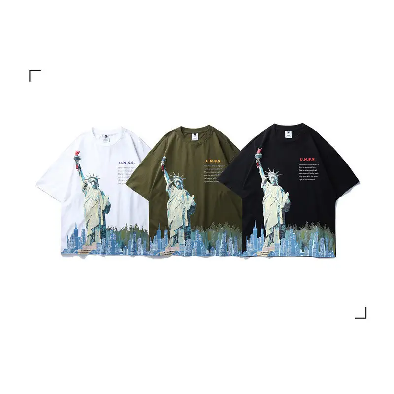 European and American Trendy Brand Hip-hop Loose Hiphop T-shirt