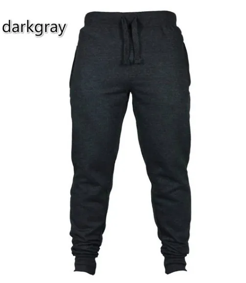 Casual Solid Color All Match Sweatpants Sports Breathable Harem Pants Dark Grey - Shop at LoveMi