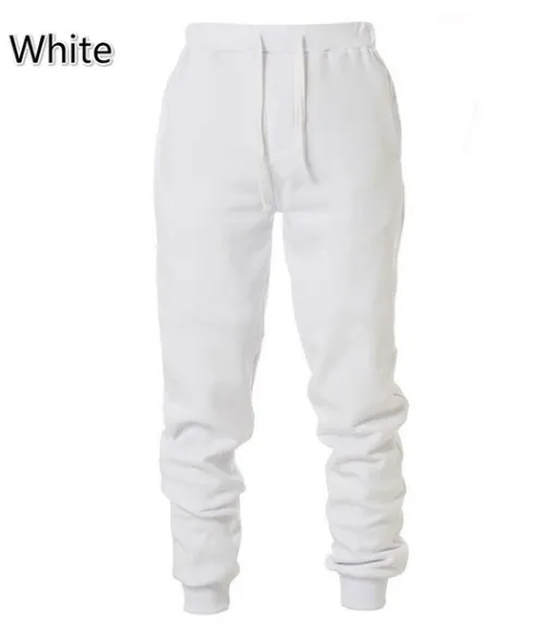 Casual Solid Color All Match Sweatpants Sports Breathable Harem Pants White - Shop at LoveMi