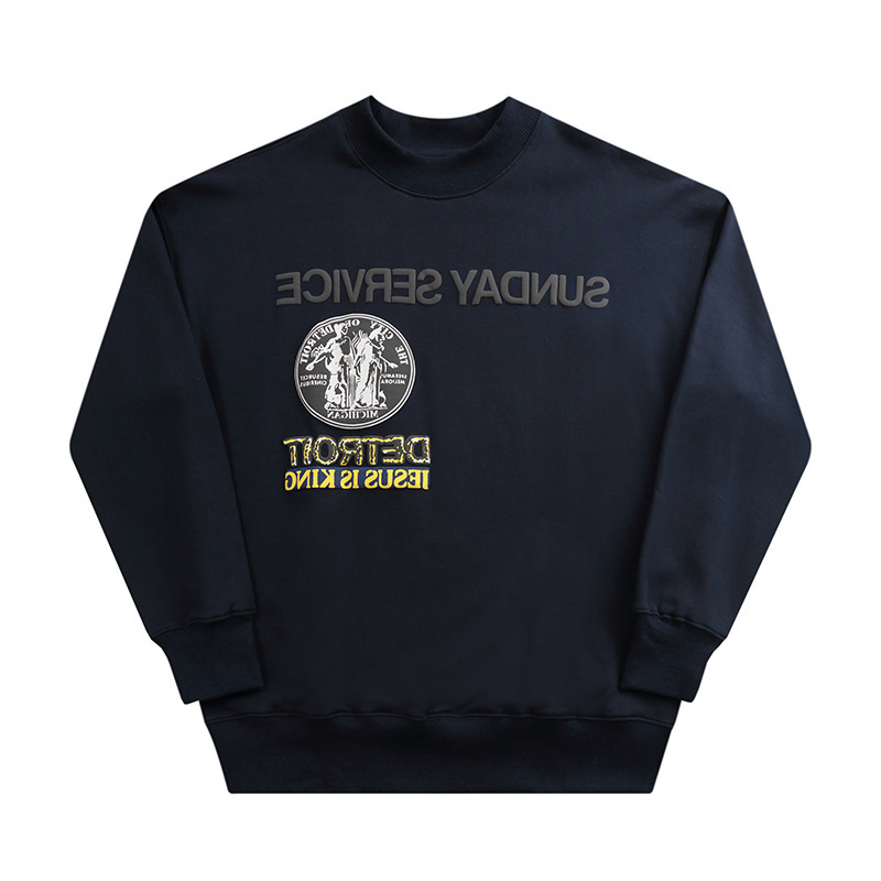 High Street Peripheral Limited Couple Round Neck Long Sleeve Sweater