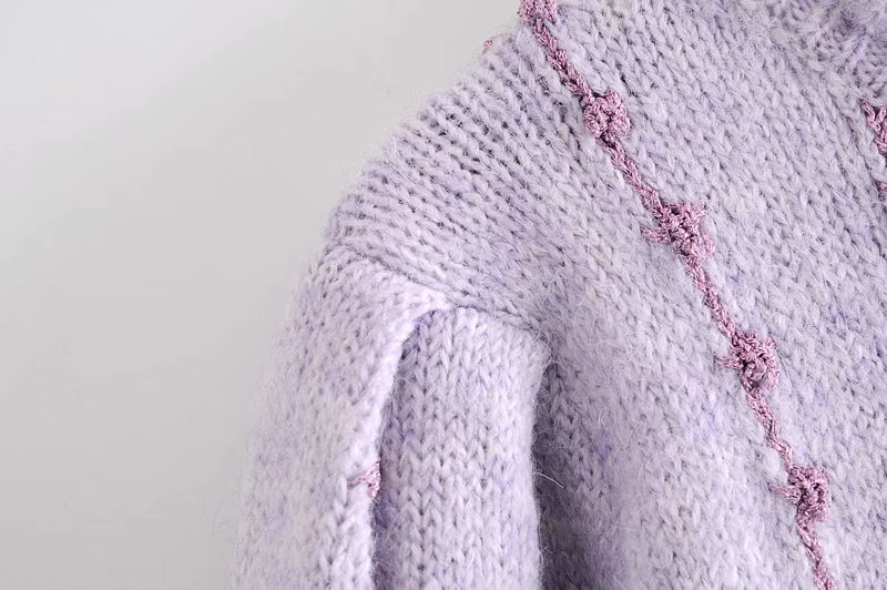 Title 7, Strickpullover für Damen mit metallischem Faden