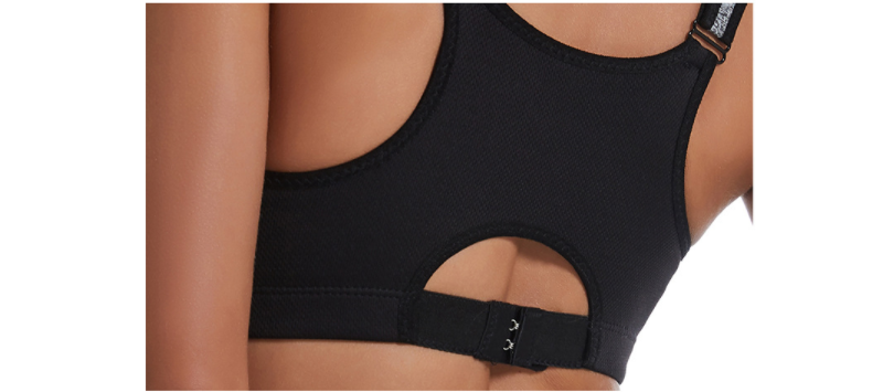 Title 12, Front Zipper And No Steel Ring Gather Sports Bra