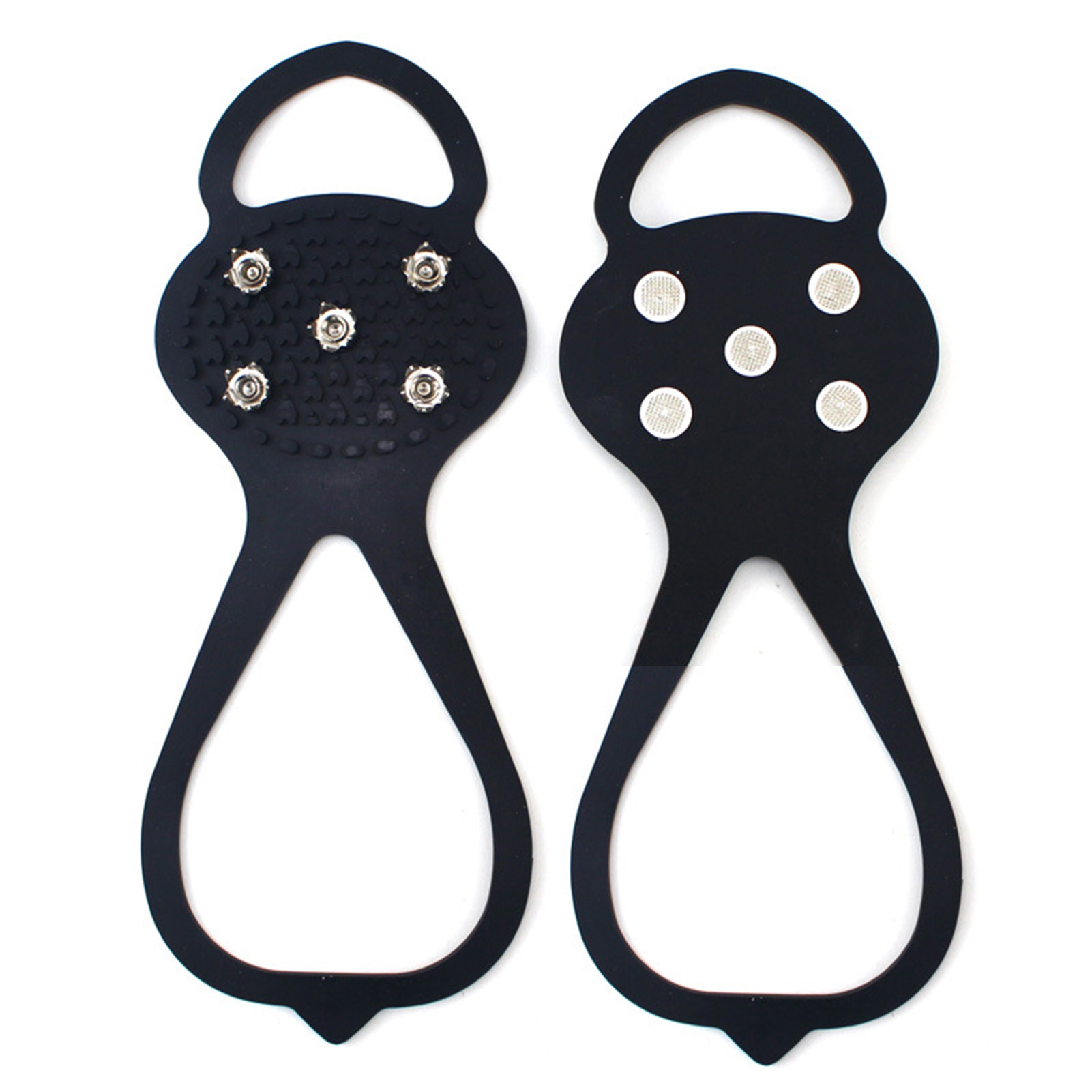 Unisex Men 5 Teeth Ice Gripper For Shoes Crampons Ice Gripper Spike Grips Cleats For Snow Studs Non-Slip Climbing Hiking Covers - Image 12