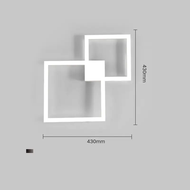Modern Creative Geometric Square Aisle Wall