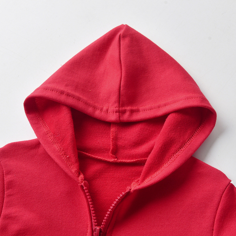 Two-Piece Children's Hooded Zipper Shirt Casual Sportswear
