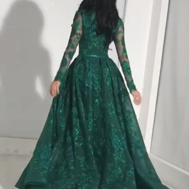 Sprinkled Gold Embroidery Sexy Bag Hip Big Swing Dress