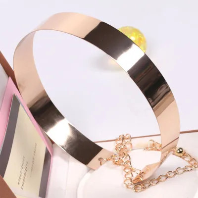 Metal Belt Ladies Decorative Belt Gold Dress Girdle