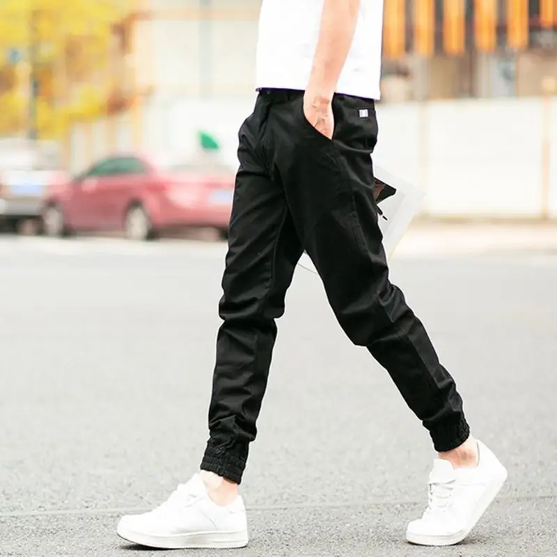 Slim-fit Men's Ankle-length Casual Pants