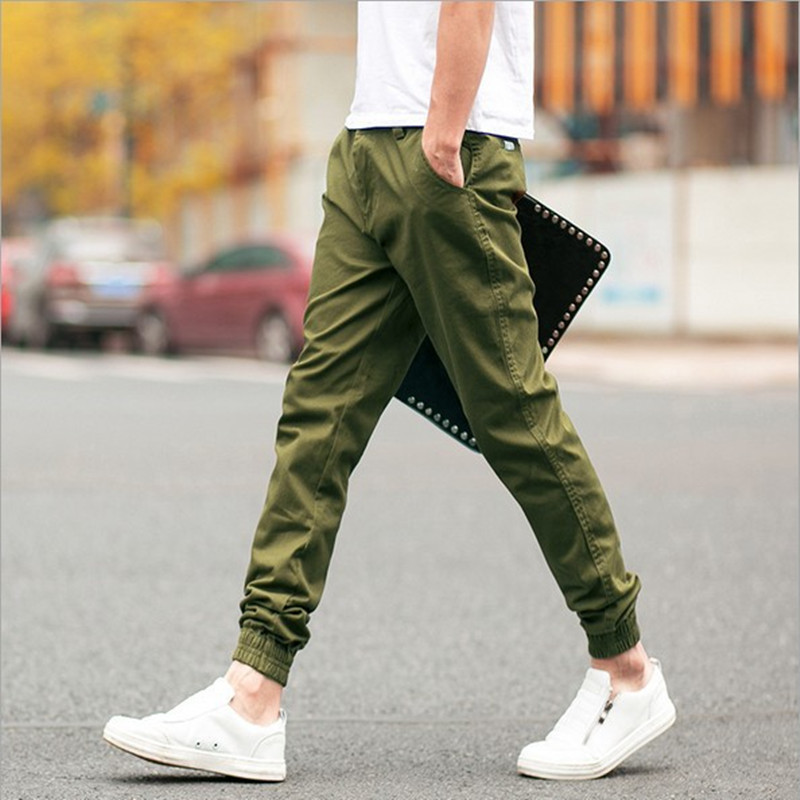 Slim-fit Men's Ankle-length Casual Pants