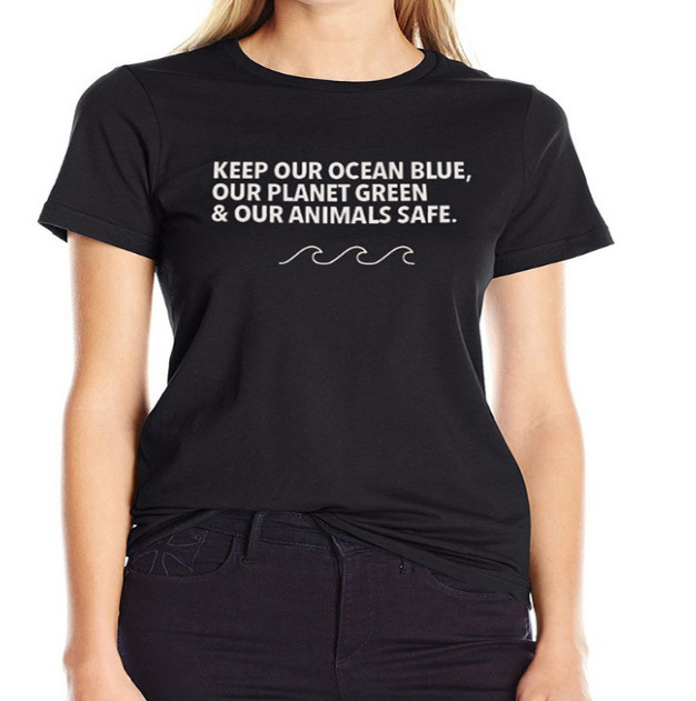 Short Sleeve Street English Alphabet T-Shirt