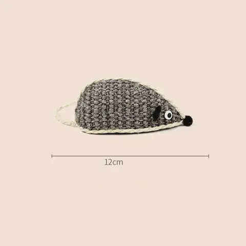 Cat Simulation Sisal Mouse Toy