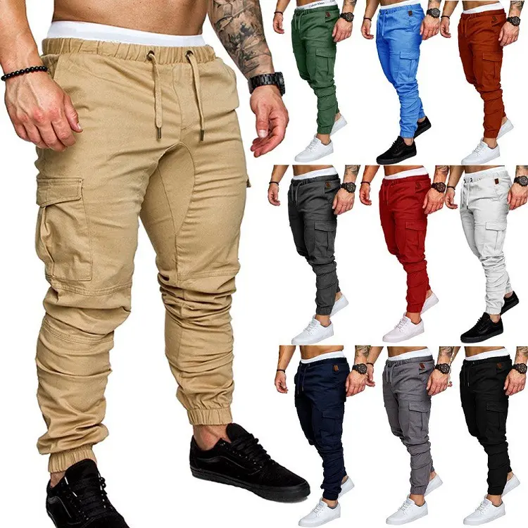 Men's Woven Fabric Casual Pants Drawstring