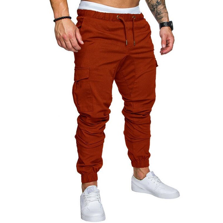 Men's Woven Fabric Casual Pants Drawstring Pants - Picture 7 of 14