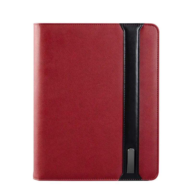 Multifunctional Business Notebook Manager With USB - Red
