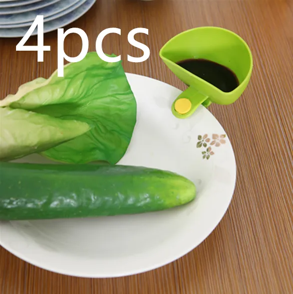 The creative kitchen can hold bowls, dishes, dishes, dishes, dishes and salad boxes - Green4Pcs