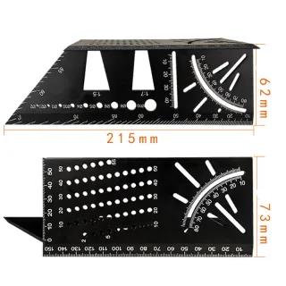 Aluminum Alloy Three-Dimensional Woodworking Ruler