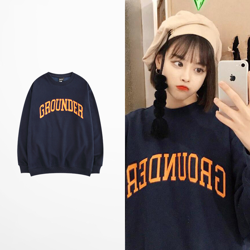 Title 3, Round Neck Sweater Student Korean Version Of Th...