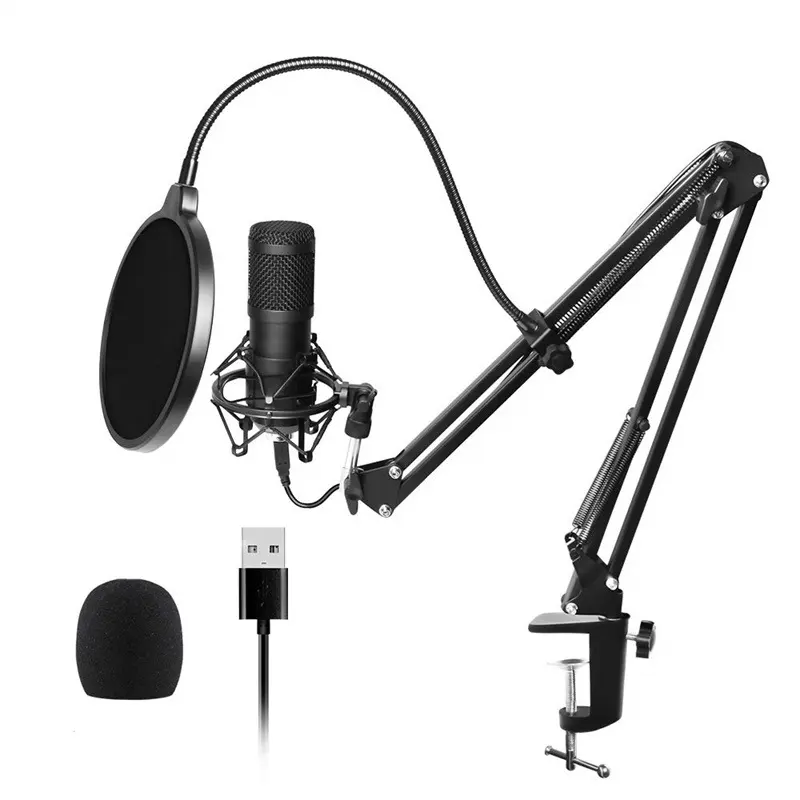 Microphone Sampling Rate Plug and Play Driver-Free Live Recording