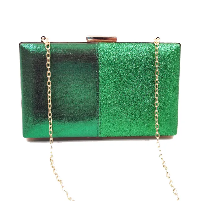Women's Clutch Bag Shoulder Bag Sequin Stitching Banquet Dress Evening Bag Green - Shop at LoveMi