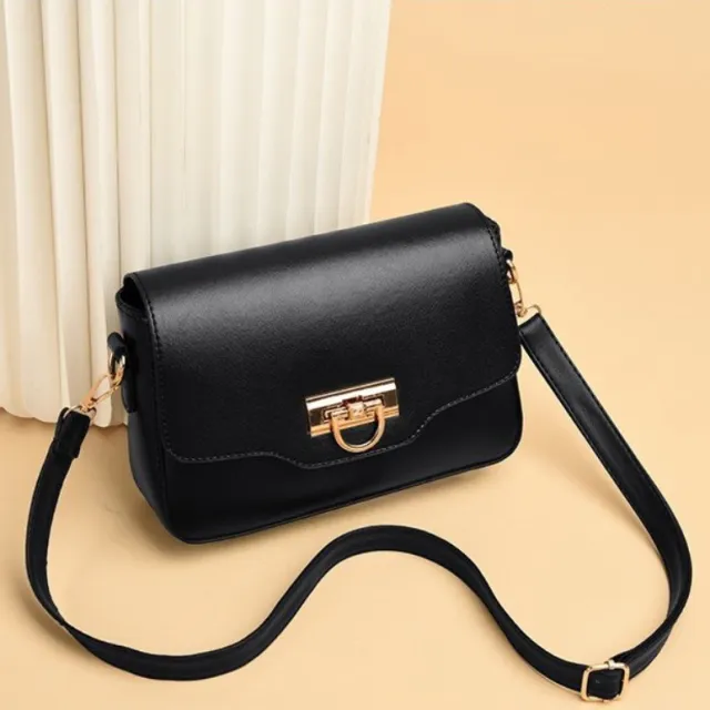 All Match Single Shoulder Messenger Small Square Bag Black - Shop at LoveMi