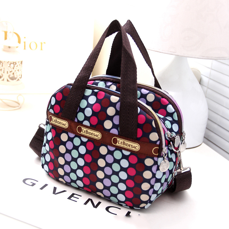 Fashion Printed Portable Waterproof Floral Cloth Diagonal Bag