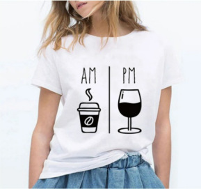 Foreign Trade Shirt I'm A Simple Woman Fashion Short Sleeved Letter T shirt B - Shop at LoveMi