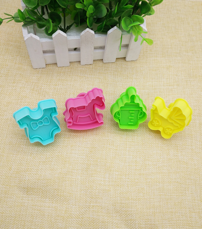 Stroller Spring Die Plastic Cookie Cutter (4PCS)