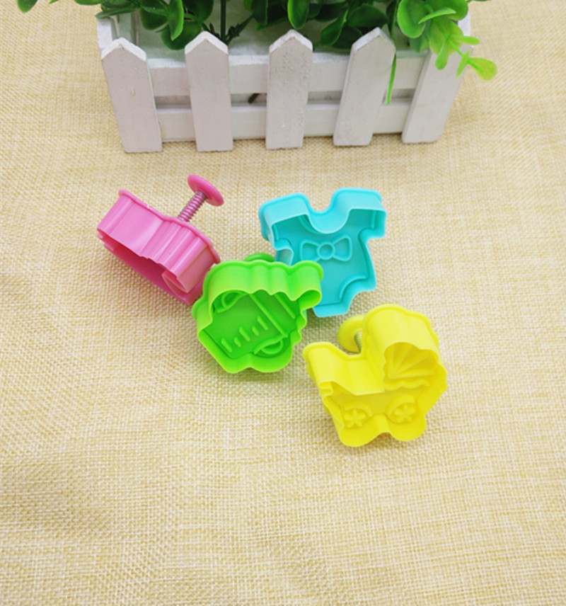 Stroller Spring Die Plastic Cookie Cutter (4PCS)