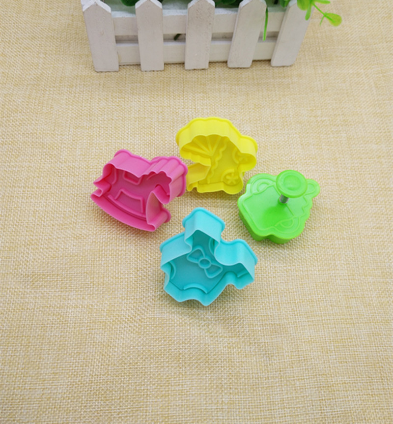 Stroller Spring Die Plastic Cookie Cutter (4PCS)
