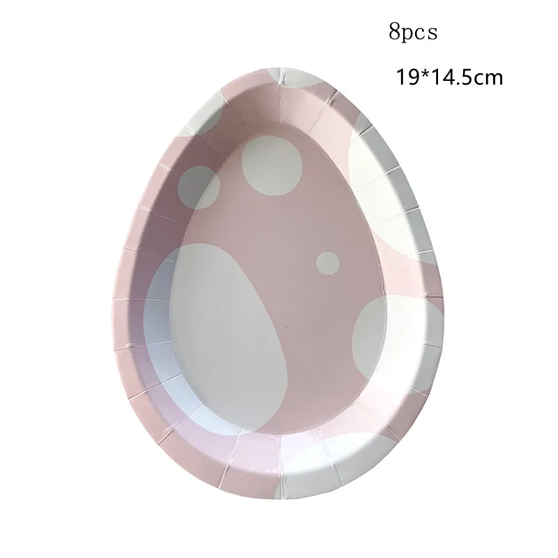 Easter Rabbit Paper Plate Eggs Bunny Paper Cup Plates Happy Easter Party Supplies Easter Gift – image 6