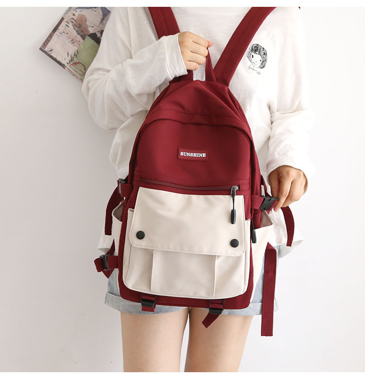 Title 1, Japanische Tooling Color-Blocking Rucksack für ...