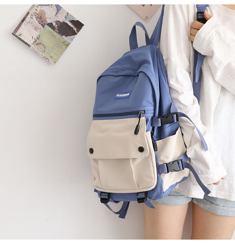 Title 8, Japanische Tooling Color-Blocking Rucksack für ...