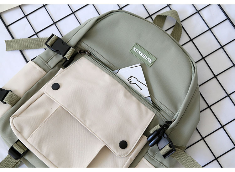 Title 16, Japanische Tooling Color-Blocking Rucksack für ...