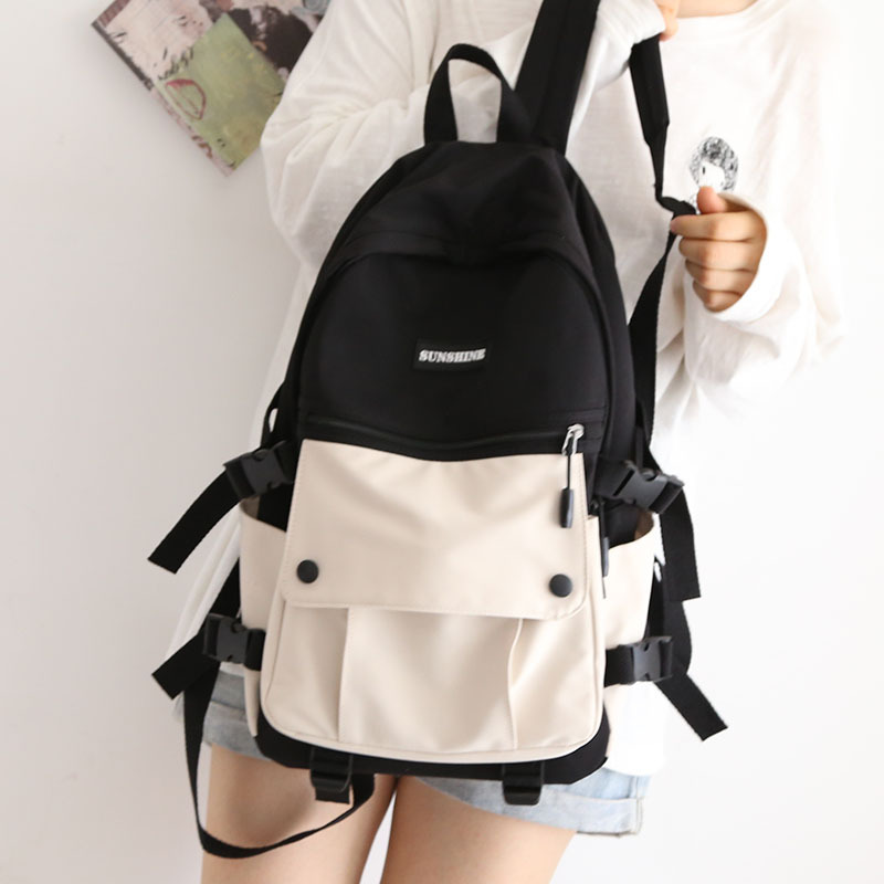 Title 17, Japanische Tooling Color-Blocking Rucksack für ...