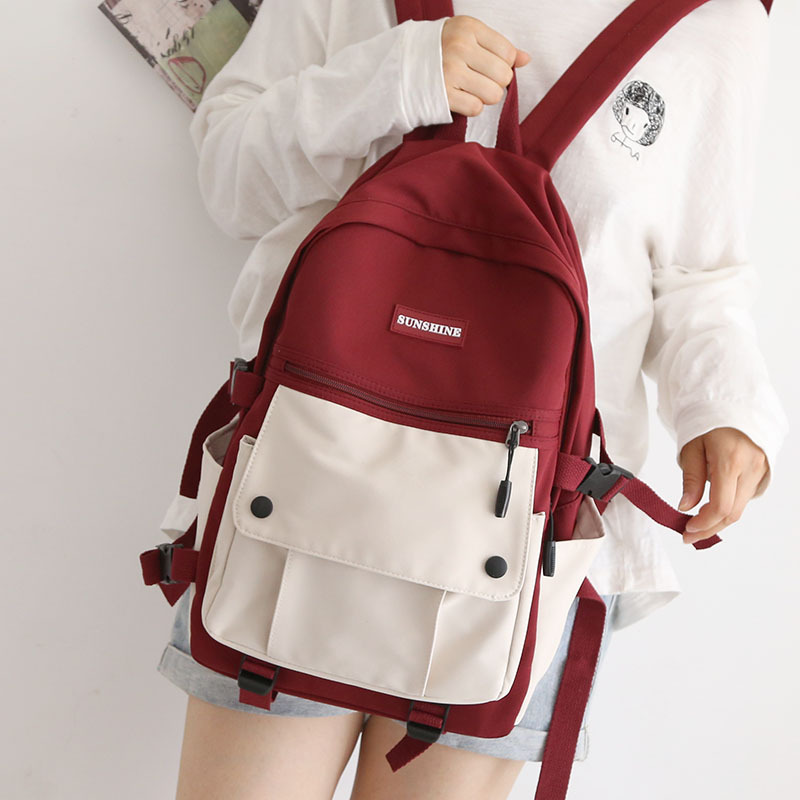 Title 18, Japanische Tooling Color-Blocking Rucksack für ...