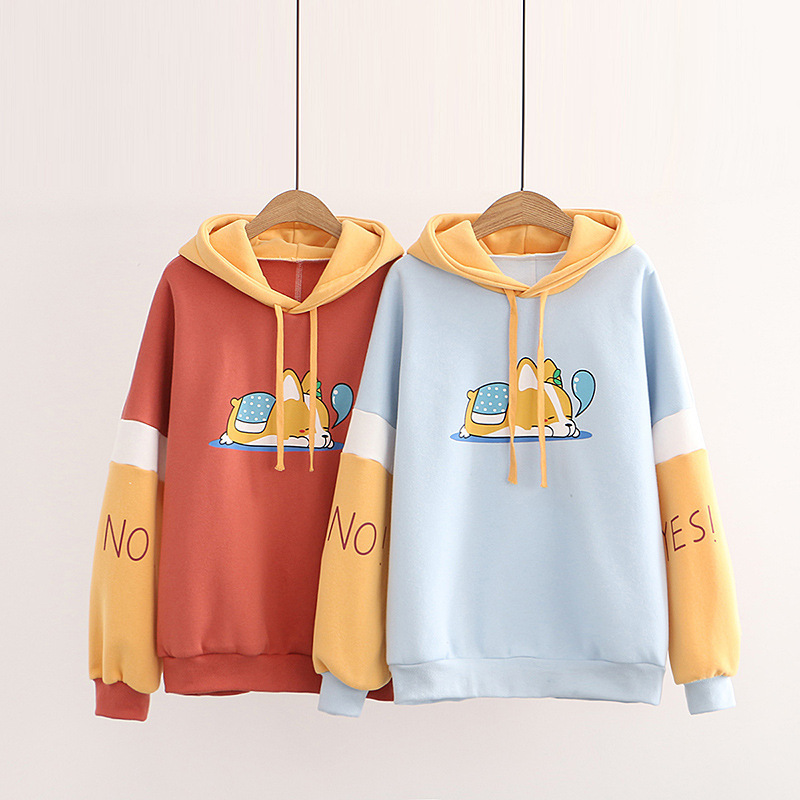 Title 5, Long Sleeve Plus Fleece Hooded Sweater Women Pa...