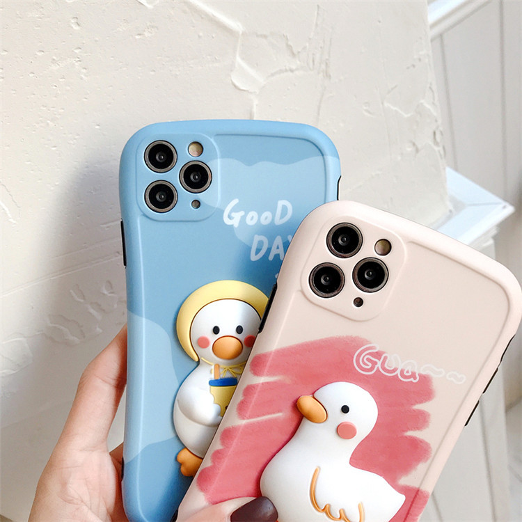 Compatible with Apple, Three Dimensional Cute Duck Phone Case Iphone12pro 7P Cartoon Anti Drop Case - Image 9