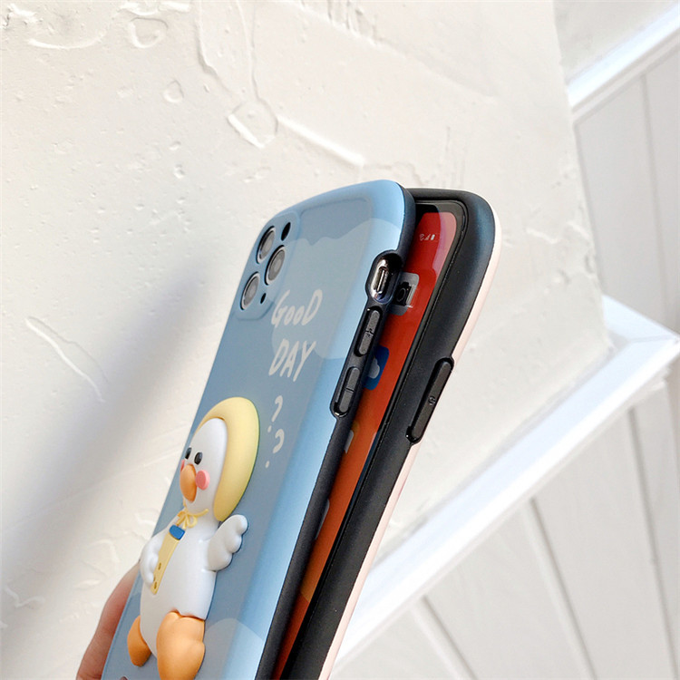 Compatible with Apple, Three Dimensional Cute Duck Phone Case Iphone12pro 7P Cartoon Anti Drop Case - Image 8