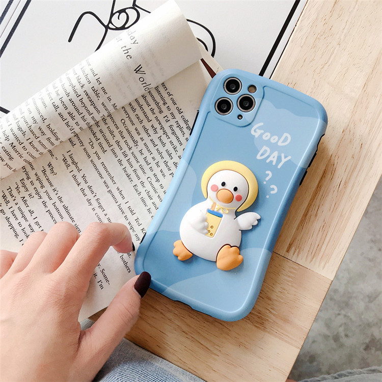 Compatible with Apple, Three Dimensional Cute Duck Phone Case Iphone12pro 7P Cartoon Anti Drop Case - Image 7