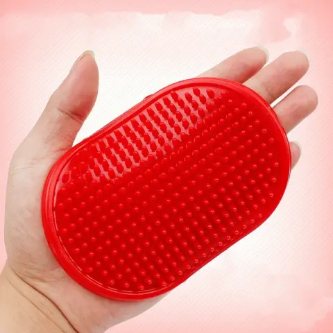 Rubber Pet Bath Brush Cover Hand Massage Dog
